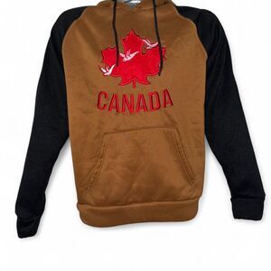 Canada-weather-gear Men's Brown and Black Hoodie